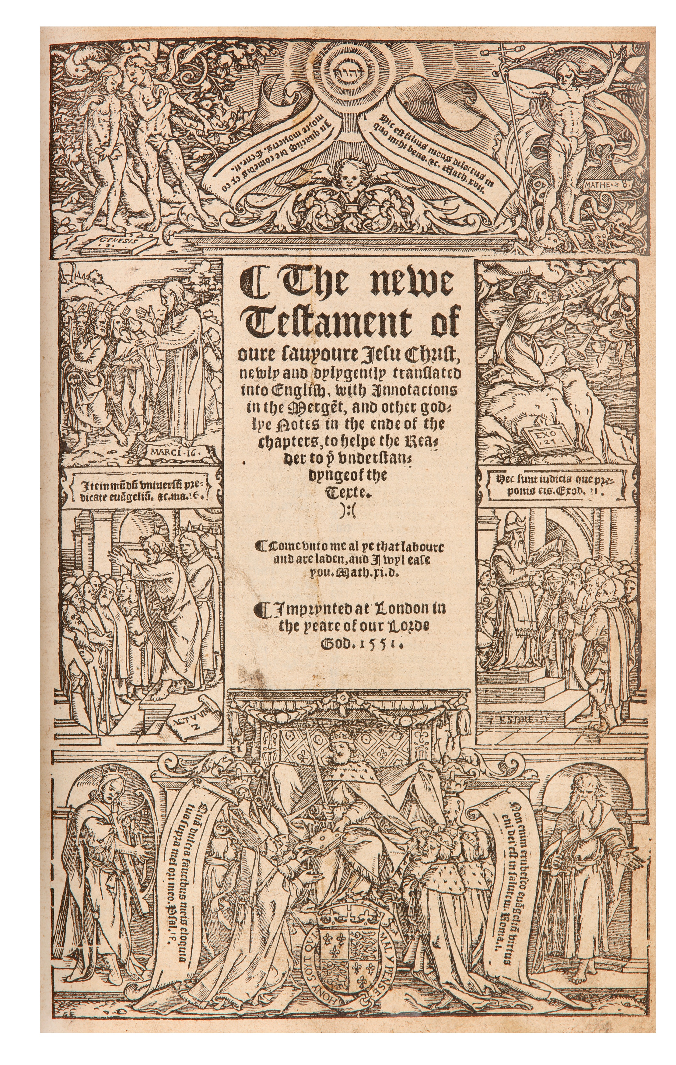 The Byble, English.  Nicolas Hyll, 1551.  